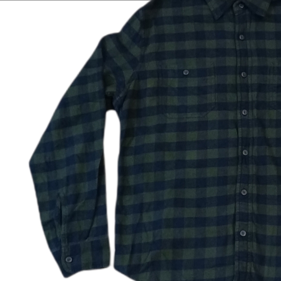 J.Crew Flannel Button Down Top Size L - Picture 2 of 6